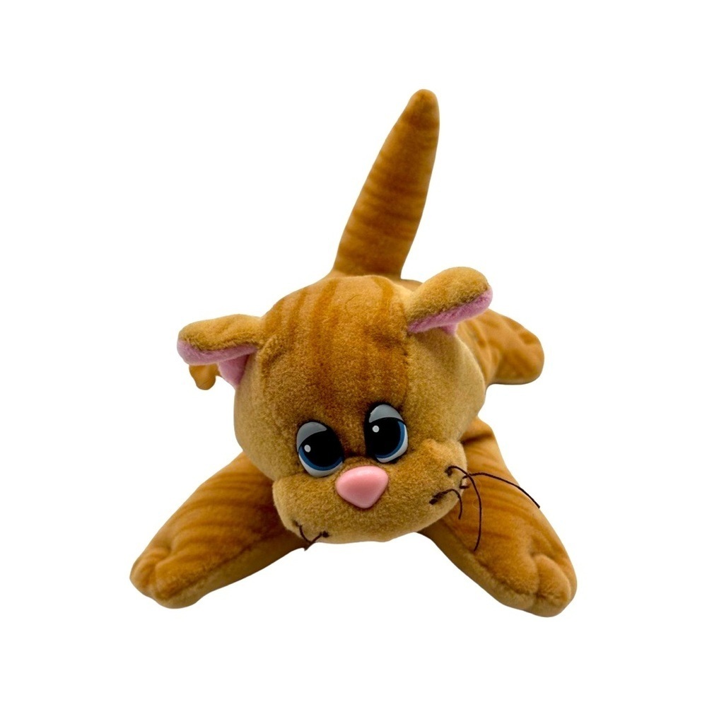 Vintage‎ Pound Puppies Kitten Striped Orange Cat Plush Toy
